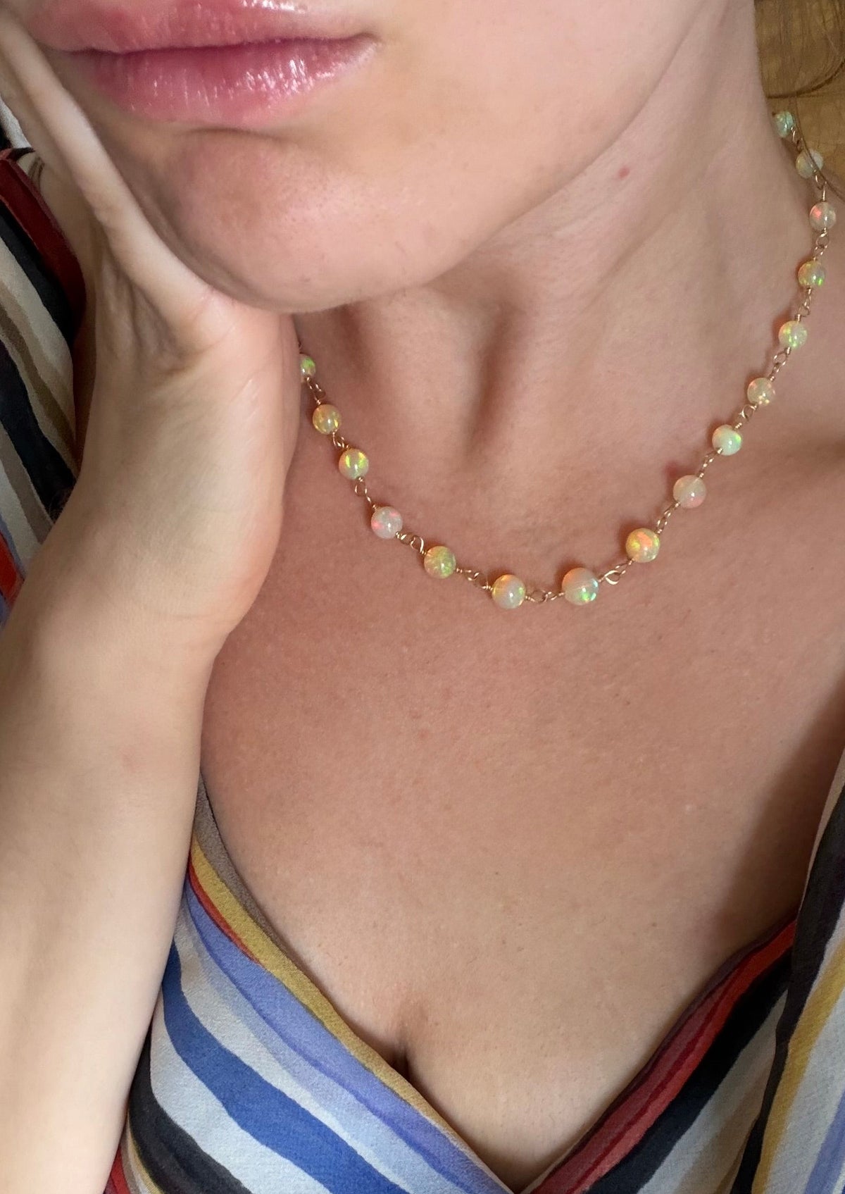 opal and 18kt